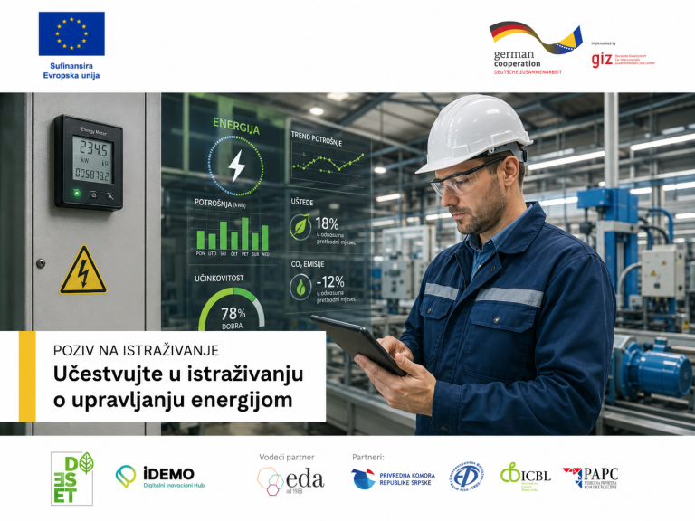 Poziv za preduzeća: Učestvujte u istraživanju o upravljanju energijom